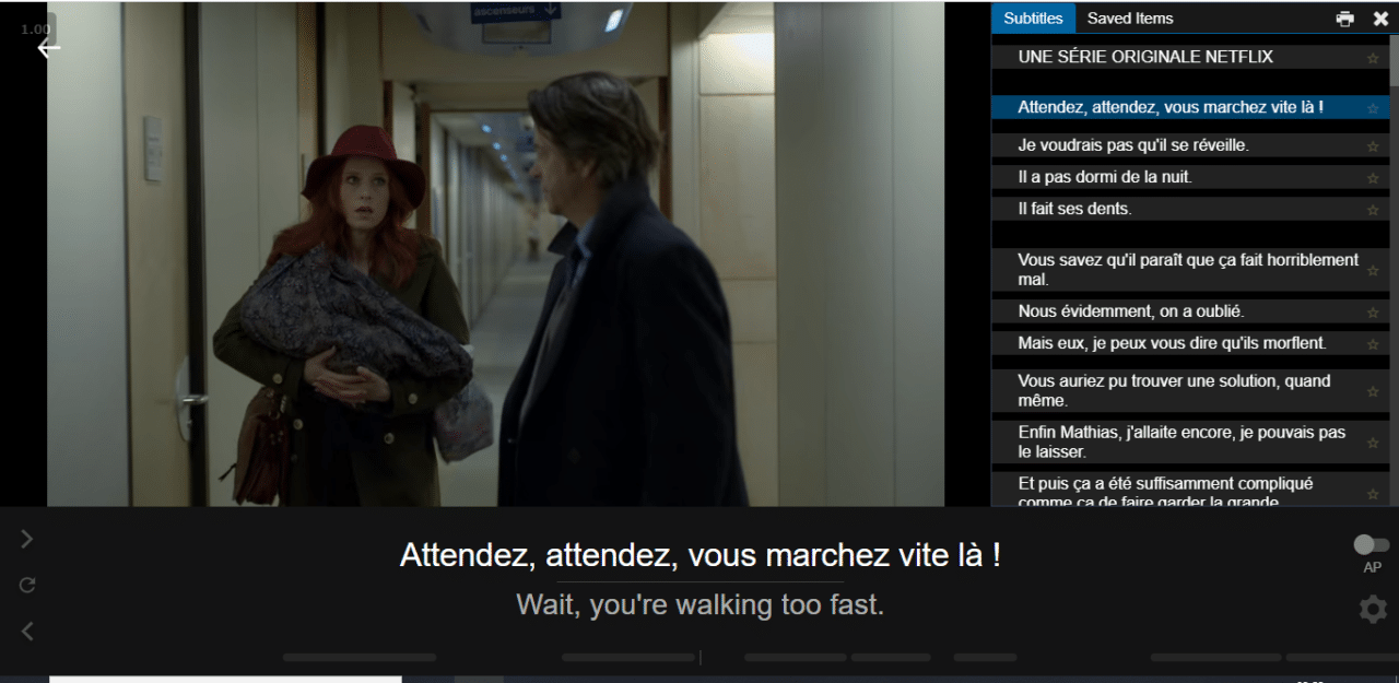 Language Learning with Netflix extension